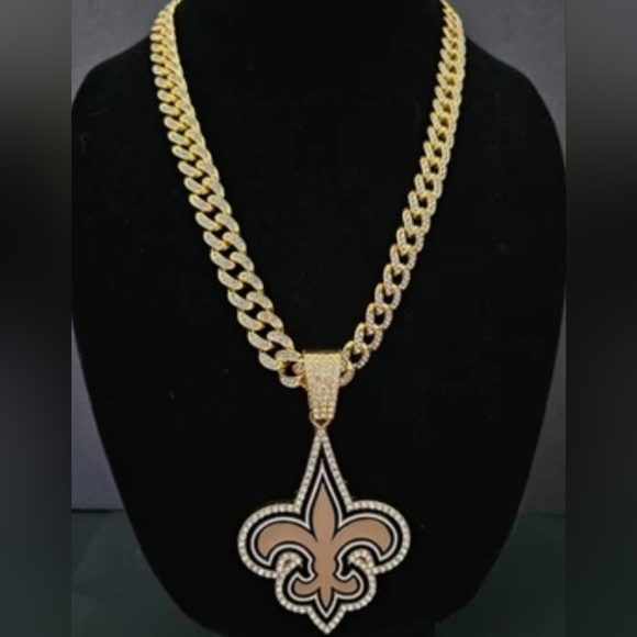 New Orleans Saints football team chain necklace 20
